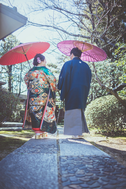 CUCURUフォトプランの和装花嫁さまのコーディネートのご紹介です(色打掛)