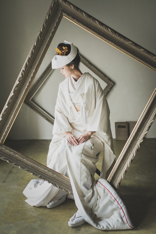 白無垢×角隠し