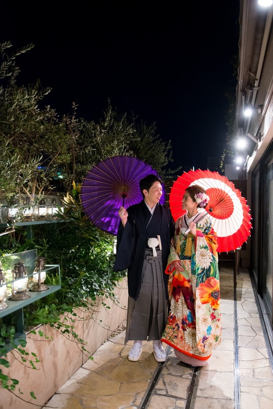 表参道ルシェルブランで挙式をされた和装花嫁さまをご紹介いたします(色打掛)