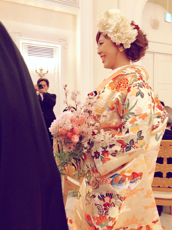 アーカンジェル迎賓館で挙式・披露宴をされた和装花嫁さまをご紹介いたします(色打掛):色打掛コーディネート