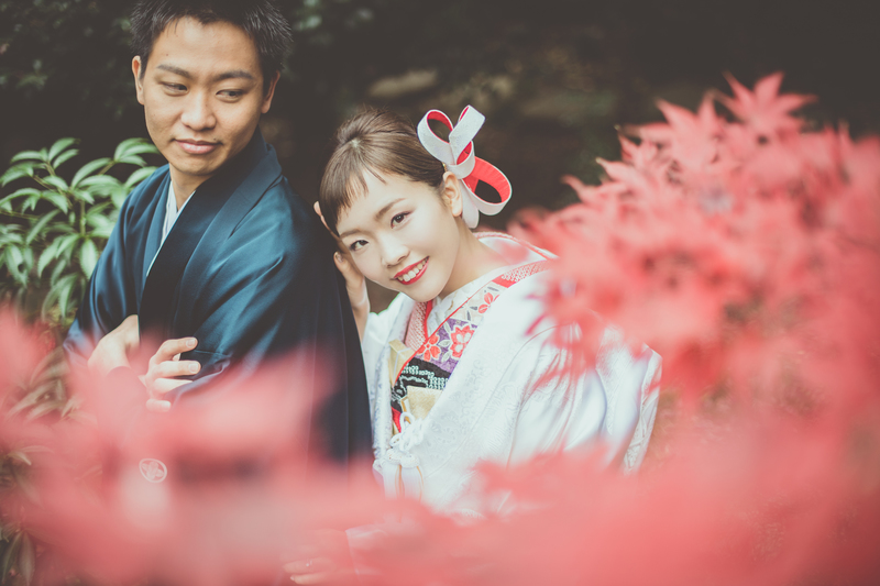 CUCURUフォトプランでロケーション撮影をされた和装花嫁さまをご紹介いたします(白無垢)