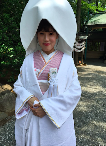 東郷神社にて挙式をされた和装花嫁さまをご紹介いたします(白無垢・綿帽子)