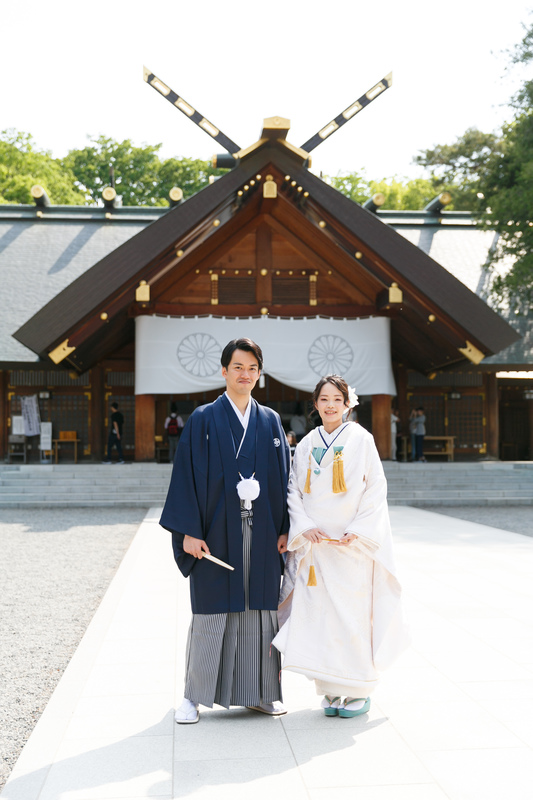北海道神宮で挙式をされた和装花嫁さまをご紹介いたします(白無垢)