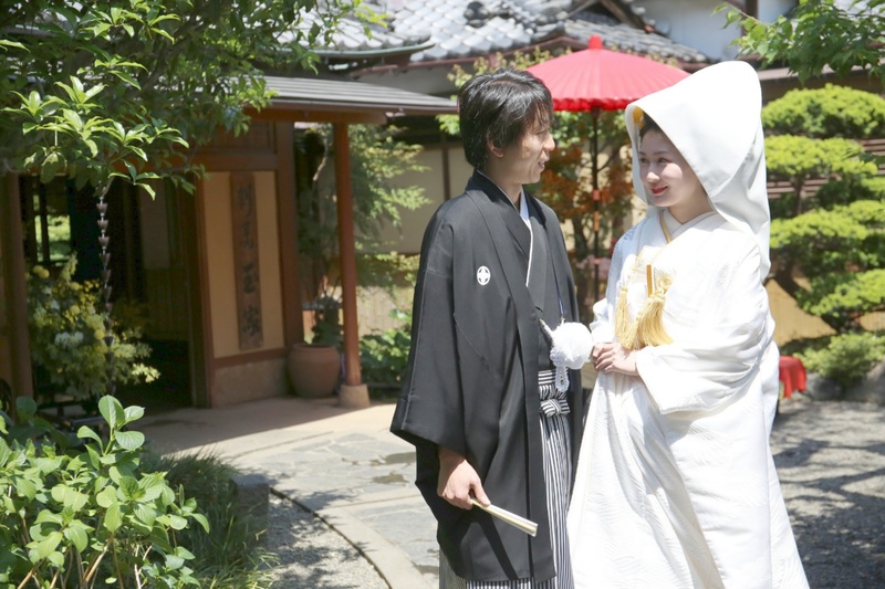 玉屋でお式を挙げられた和装花嫁さまをご紹介させていただきます(白無垢&角隠し→色打掛)