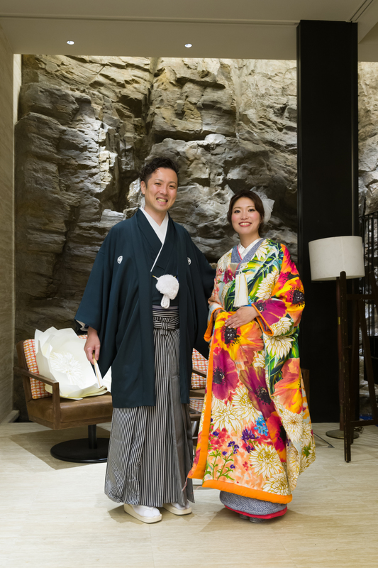 テンダーハウスにて挙式をされた和装花嫁さまをご紹介いたします(色打掛)