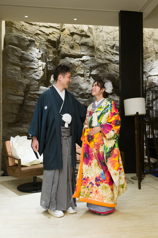 テンダーハウスにて挙式をされた和装花嫁さまをご紹介いたします(色打掛)