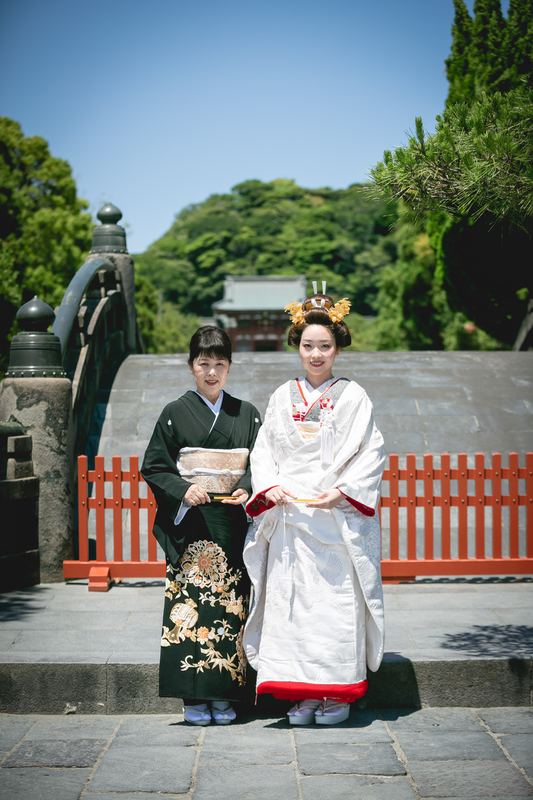 鶴岡八幡宮で神前式をされた花嫁さまをご紹介いたします(白無垢)