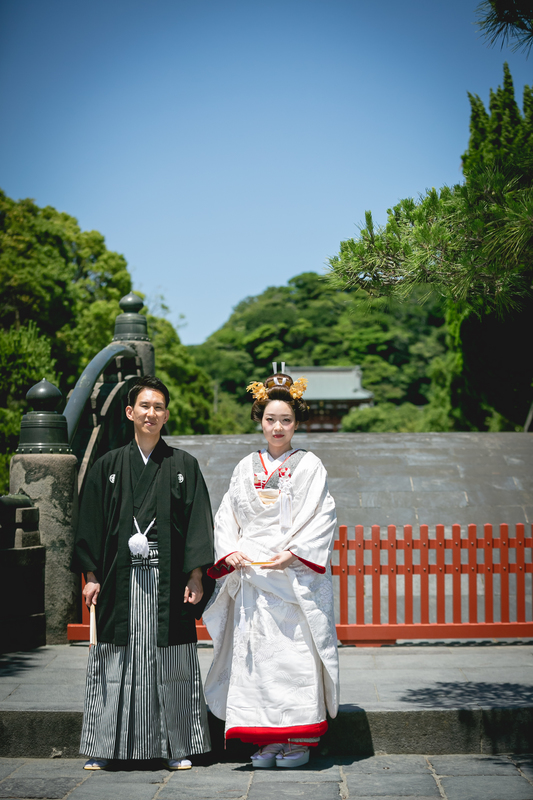鶴岡八幡宮で神前式をされた花嫁さまをご紹介いたします(白無垢)