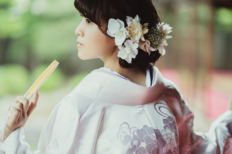 白無垢でロケーション撮影をされたCUCURUの和装花嫁さまをご紹介いたします。
