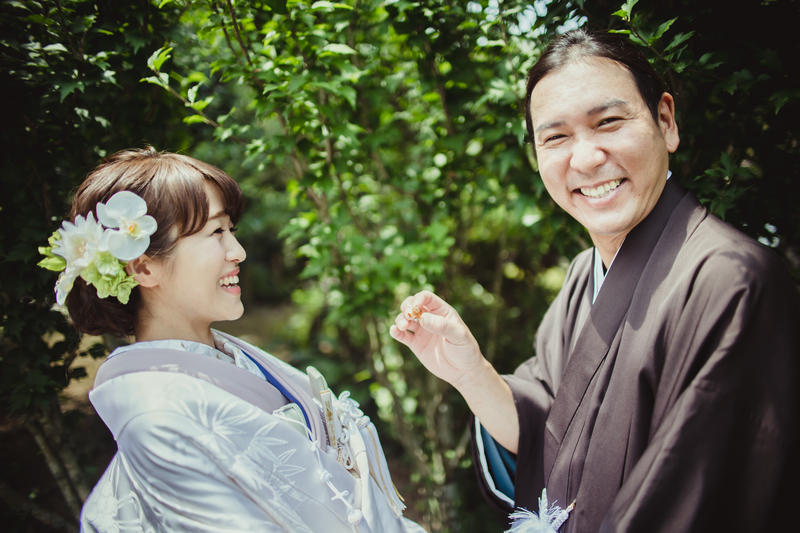 白無垢でロケーション撮影をされたCUCURUの和装花嫁さまをご紹介いたします。