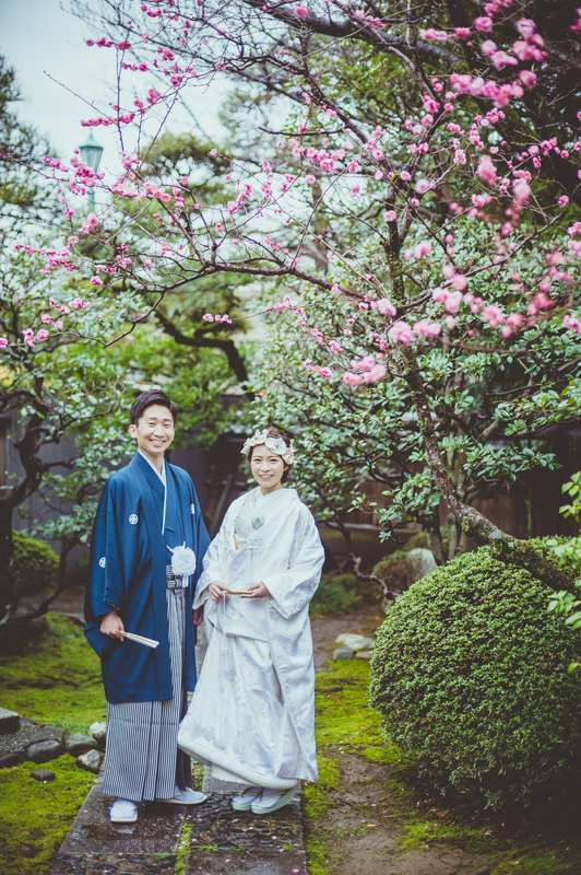 白無垢でロケーション撮影をされたCUCURUの和装花嫁さまをご紹介いたします(白無垢)