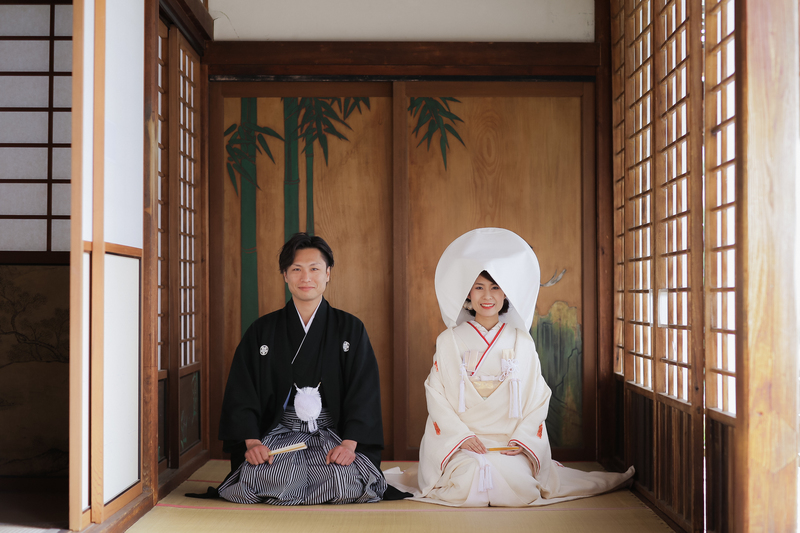 春の京都で、白無垢での前撮りをされた先輩花嫁さまをご紹介いたします。