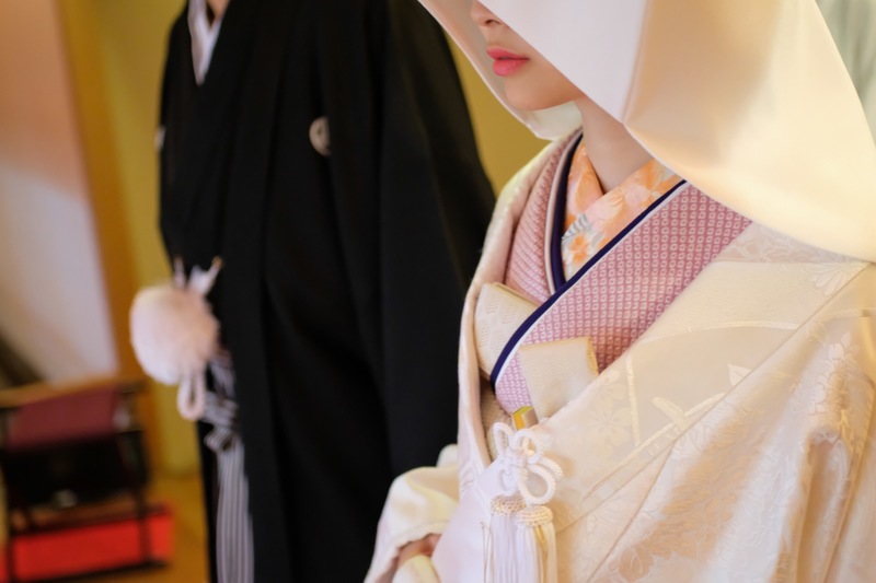 有栖川清水で白無垢、色打掛をお召しになった先輩花嫁さまをご紹介