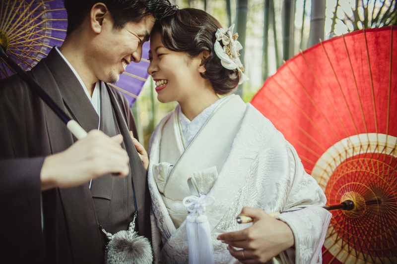 白無垢でロケーション撮影をされた先輩花嫁さまをご紹介いたします。- CUCURUフォトプラン