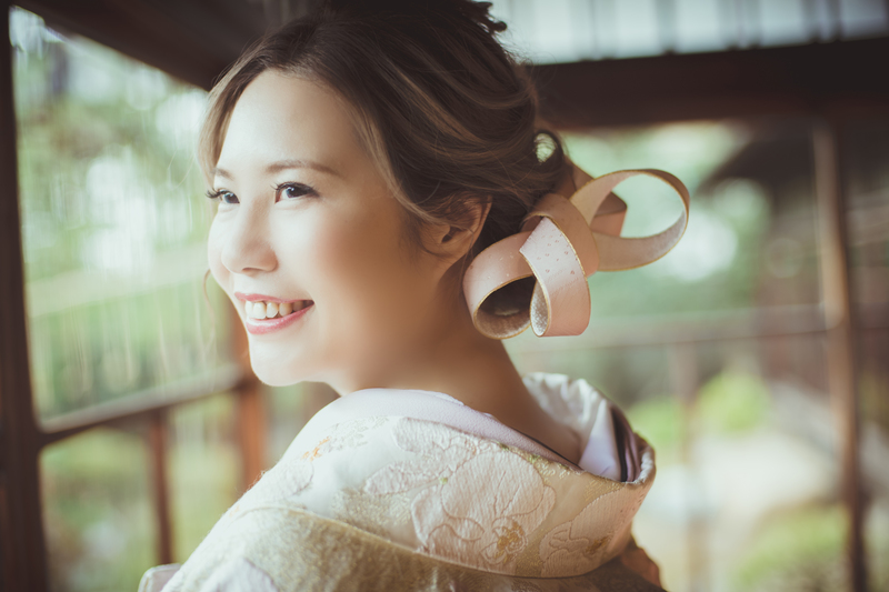 台湾からお越しのお二人がCUCURUフォトプランをご利用されました。ヘッドドレスはtegaraのオーダーメイド品