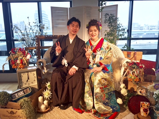 色打掛でお式をされた先輩花嫁さま