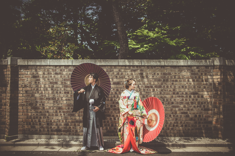 白無垢と色打掛でCUCURUフォトプランをされた和装花嫁さまをご紹介いたします:色打掛でも前撮りされました