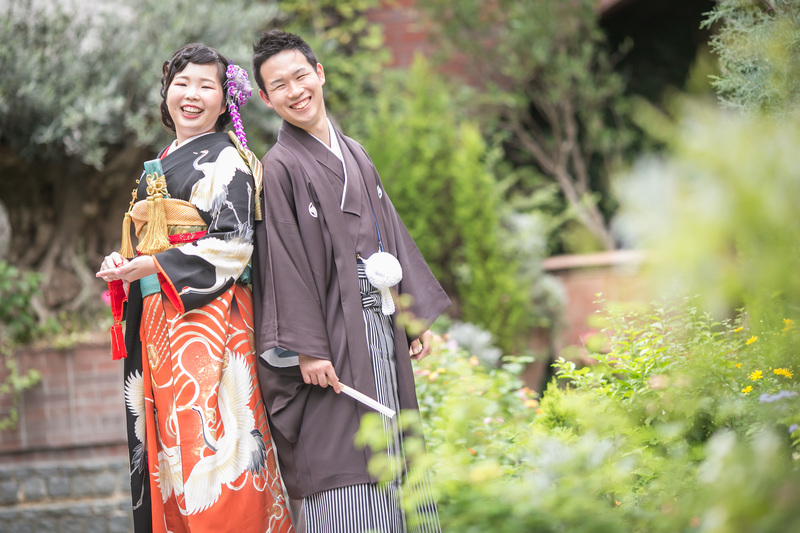 フォトプランでも当日でもレンタルいただいた和装花嫁さまをご紹介(白無垢・引き振袖):当日のお式は引き振袖で