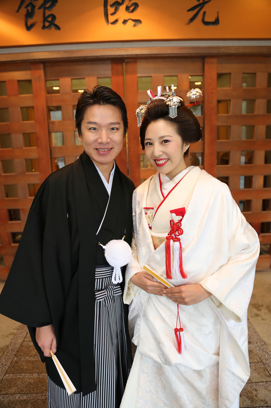 白無垢姿の可愛らしい先輩花嫁さま