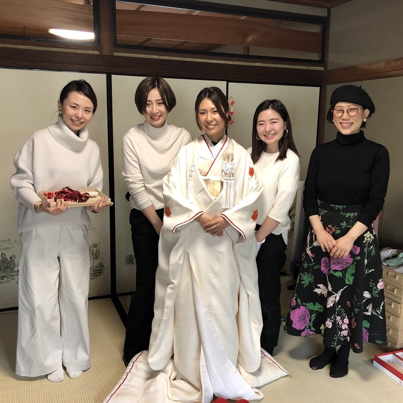 花嫁さまの白無垢ご試着姿